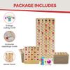 MR CHIPS Jam-Proof Bingo Cards with Sliding Windows, 50 Reusable Shutter Cards, 75 Calling Cards 1 Master Board in Tan Woodgrain Style view 4