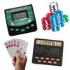 Traveling Portable Classic Blackjack 21 Cards & 5 in 1 Poker Electronic Handheld Game view 1