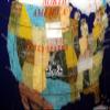 37" Floor Standing Gemstone Globe with 50 USA Divided State Stones view 2