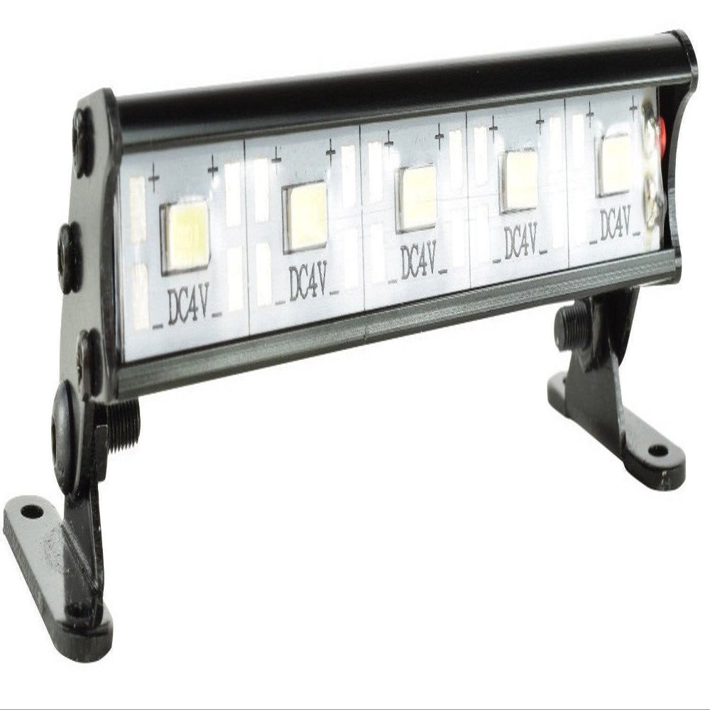 Apex RC Products 5 LED 89mm Aluminum Light Bar Compatible with The LaTrax SST, Traxxas 1/16 Slash, Stampede/4x4/Nitro, Nitro Sport, E-Revo, ECX 1/18 Torment & More #9042