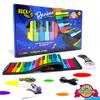 MUKIKIM Rock and Roll It - The Original Rainbow Piano. Roll Up Flexible Piano Keyboard for Kids / Beginners. Portable 49 Keys Silicone Pad. Play-by-Color Songbook Included! view 1