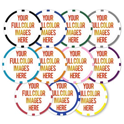 300 Custom Poker Chips with Your Image, Logo, or Design