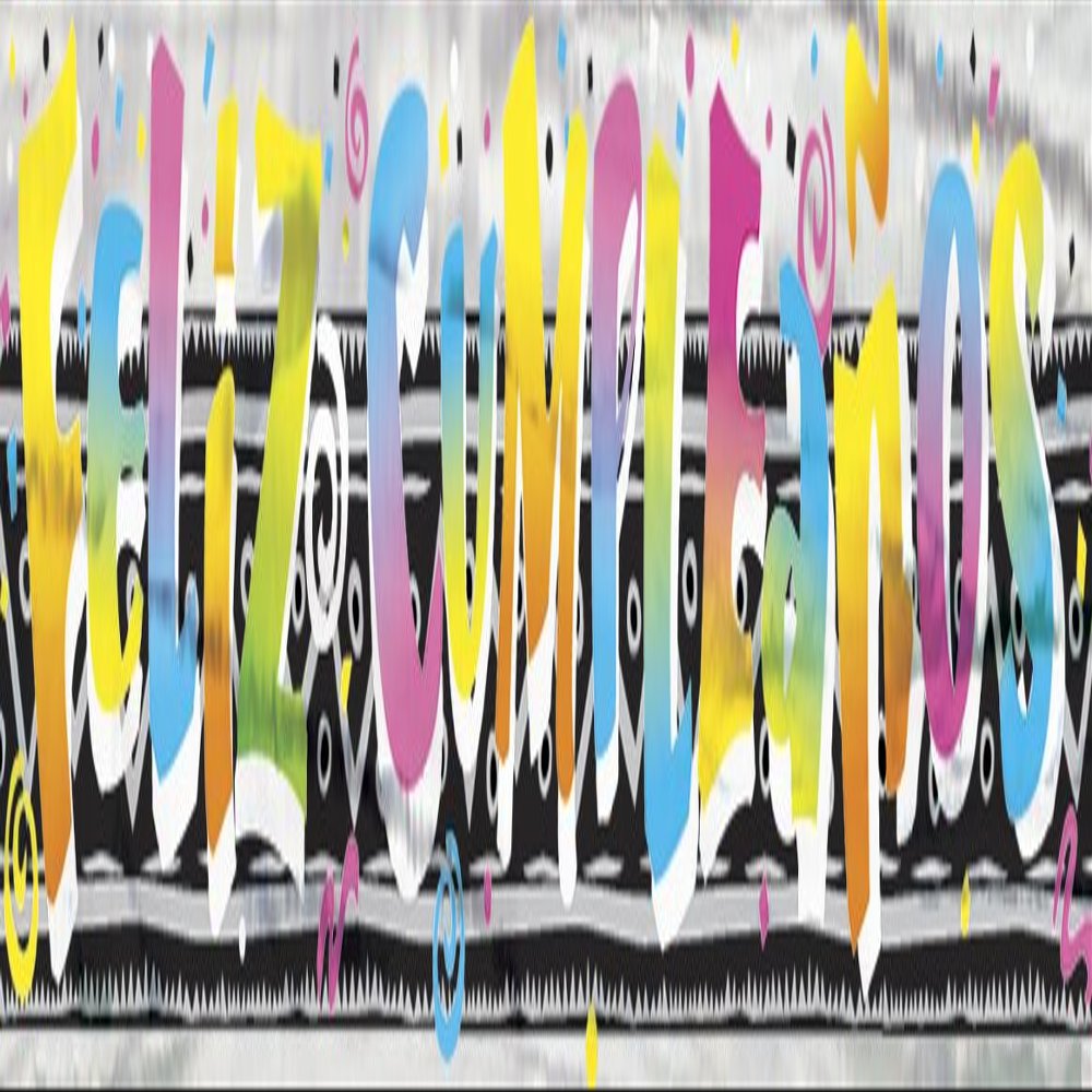 12ft Foil Feliz Cumpleanos Banner, 90011