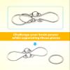 Coogam Metal Wire Puzzle Set of 16 with Pouch,Brain Teaser IQ Test Disentanglemen Iron Link Unlock Interlock Game Chinese Ring Magic Trick Toy for Party Favor Kids Adults Challenge view 3