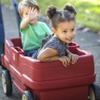 Step2 Neighborhood Wagon, Kids Ride On Toy, Stroller Substitute, Includes Seat Belts, Made of Durable Plastic, Max Weight 75 lbs., For Toddlers 1.5-5 Years Old, Red view 4