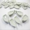 10 White Boat Plate Dish Ceramic Dollhouse Miniature Japanese Food Supply 12679 view 1