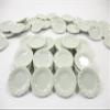 10x25mm White Scallop Edge Plate Dish Soup Dollhouse Miniatures Ceramic 12682 view 2
