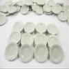 10x25mm White Scallop Edge Plate Dish Soup Dollhouse Miniatures Ceramic 12682 view 3