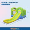 Bounceland Bounce 'N Splash Island Wet or Dry Inflatable Bouncer or Water Slide All in one, Large Pool, Fun Bouncing Area with Basketball Hoop, Long Slide, UL Certified Blower Included view 2