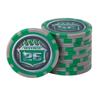 Fat Cat Bling 13.5 Gram Texas Hold 'em Clay Poker Chip Set with Aluminum Case, 500 Striped Dice Chips view 4