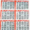 American Games 6 on Orange Bingo Paper Cards - 500 Sheets - 3000 Cards view 1