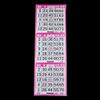 3 on Pushout Bingo Paper Cards - Purple - 250 sheets - 750 cards view 1