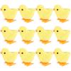 3 otters 12PCS Wind Up Toys for Easter Chicken Party Favors, Wind-Up Jumping Cute Chicken Plush Chicks Toy for Kids Goodie Bags Treasure Chest Easter Egg Fillers Birthday Party Favors Gifts view 1