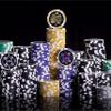 Brybelly Ace Casino Poker Chips Set - 1000 Heavyweight (14-Gram) Clay Composite Chips, Acrylic Display Case and Holders - Professional Supplies, Kits, Holders, & Storage Container view 3