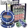 Brybelly 1,000 Ct Las Vegas Set - 14g Clay Composite Chips with Acrylic Display Case for Casino Games view 1