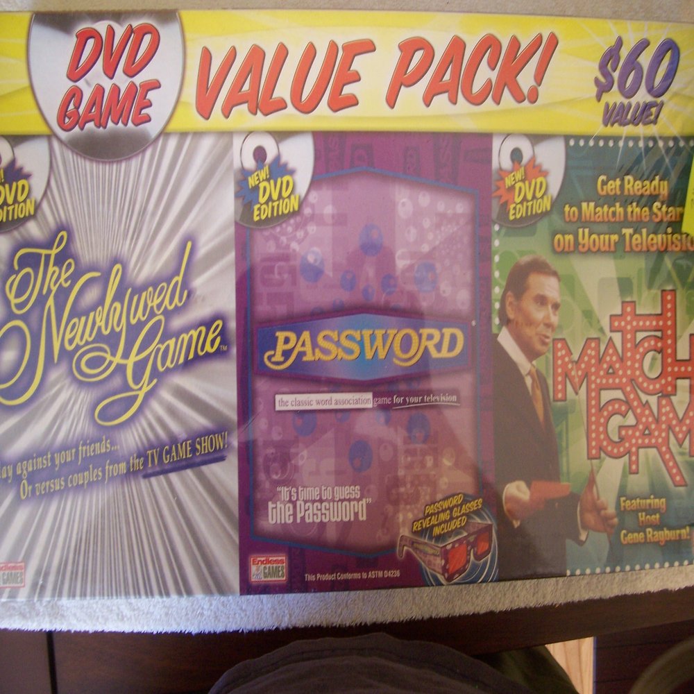 3 Pack of DVD Game Shows - Match Game, Newlywed Game, Password