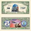 10 U.S National Guard Million Dollar Bills with Bonus Thanks a Million Gift Card Set view 1