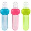 Nuby EZ Squee-Z Silicone Self Feeding Baby Food Dispenser, 1 Count (Pack of 1) - Aqua/Pink/Green, Colors May Vary view 1