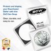 BCW 2x2 Coin Snap - Dollar - 25ct | Coin Holder Case for 38.5mm US Eisenhower Dollar | Snap Together Design | Stackable, Coin Collecting Supplies | Morgan and Peace Dollar Holder view 2