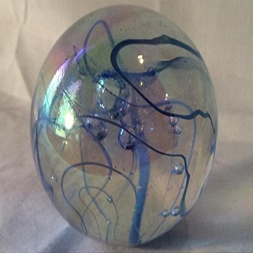 Moon Marble Co. 48mm / 2" Blue Luster Spagetti ToeBreaker