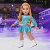 Super Skater - 18 Inch Doll Clothes - 2 Complete Ice Skating Outfits - 5 Pieces - Leotard, Skirt, Pants, Jacket, and 1 Pair of Skates (Dolls Not Included) view 3