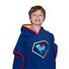 28 x 30 Super Hero Poncho, Navy, Frenchie Mini Couture view 1