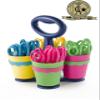 Westcott School Scissor Caddy and 5-Inch Blunt Safety Scissors for Kids, Back to School, Classroom Supplies, Assorted, 24 Pack (14756) view 3