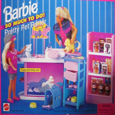 Barbie So Much To Do! Pretty Pet Parlor Playset (1995 Arcotoys, Mattel)