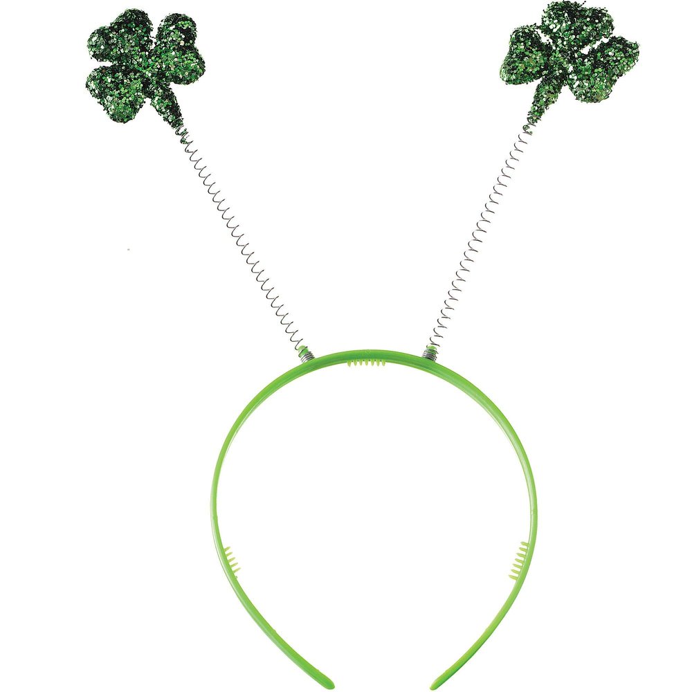 Amscan 317896 St. Patrick's Day Glitter Plastic Shamrock Headbopper 1 Piece Party Accessory