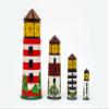 Golden Cockerel Lighthouse Beacons Nesting Doll 4pc./11" view 1