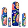 Gradient Nesting Doll 5pc./4" view 3