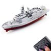 Tipmant Military RC Naval Ship Vessel Warcraft 2.4 GHz Remote Control Boat Speedboat Electric Water for Swimming Pool Kids Toy Birthday Gifts (Silver) view 1