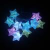 Penfly 1.5m 10LEDs Crack Star Shape Romantic Night Mood Light Home Indoor Outdoor Bedroom Babyroom Child (White) view 4
