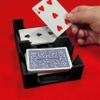 Deluxe Playing Card Tray or Caddy for card games like canasta, rummy, UNO and more - Cardian brand cardholder/caddy with felted bottom - Non-Swivel - Made in USA (BLACK) view 2