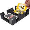 Deluxe Playing Card Tray or Caddy for card games like canasta, rummy, UNO and more - Cardian brand cardholder/caddy with felted bottom - Non-Swivel - Made in USA (BLACK) view 4