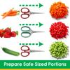 Baby Food Scissors 2 Pack w Covers- Parent Must-Safety Stainless Steel Shears- Make Every Bite Perfectly Sized & Safe- For Babies, Toddlers- Kids Feeding or Adult Portion Control, Gift for Mom view 2