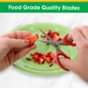 Baby Food Scissors 2 Pack w Covers- Parent Must-Safety Stainless Steel Shears- Make Every Bite Perfectly Sized & Safe- For Babies, Toddlers- Kids Feeding or Adult Portion Control, Gift for Mom view 4