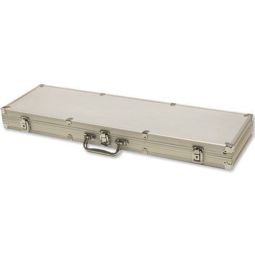 Brybelly Deluxe 600 Chip Aluminum Poker Case - Includes Bonus Poker Buttons!
