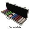 Brybelly Deluxe 600 Chip Aluminum Poker Case - Includes Bonus Poker Buttons! view 3
