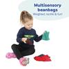 Fun and Function Weighted Tactile Beanbags - Sensory Weighted Beanbags - Multi-Sensory Tool Fidget Provides Weight, Color and Varied Textures - for Kids and Adults - 5 Pack - 1 lb Each view 2