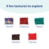 Fun and Function Weighted Tactile Beanbags - Sensory Weighted Beanbags - Multi-Sensory Tool Fidget Provides Weight, Color and Varied Textures - for Kids and Adults - 5 Pack - 1 lb Each view 4