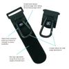 J.L. Childress Clip 'N Carry Stroller Hooks - Universal Stroller Clips with Non-Slip Straps - Durable Carabiners to Hold Watter Bottles & Bags - 2 Pack - Perfect for Uppababy & more - Black view 2