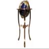 37" 3-Leg Copper Floor Standing Blue Lapis Gemstone Globe view 1