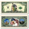 10 Lady Liberty Million Dollar Bills with Bonus Thanks a Million Gift Card Set view 1