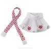 The Elf on the Shelf Claus Couture Collection Snowflake Skirt & Scarf  Red and White Holiday Outfit for Scout Elves  Festive Elf Clothes Accessory  Scout Elf Not Included view 3