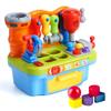 Woby Multifunctional Musical Learning Tool Workbench Toy Set for Kids with Shape Sorter Tools view 1