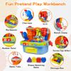 Woby Multifunctional Musical Learning Tool Workbench Toy Set for Kids with Shape Sorter Tools view 2