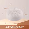 Anboor Dumplings Squishies Toys, Jumbo Slow Rising Kawaii Squeeze Dough Ball Steamed Bun Squishies,White view 2