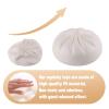 Anboor Dumplings Squishies Toys, Jumbo Slow Rising Kawaii Squeeze Dough Ball Steamed Bun Squishies,White view 3