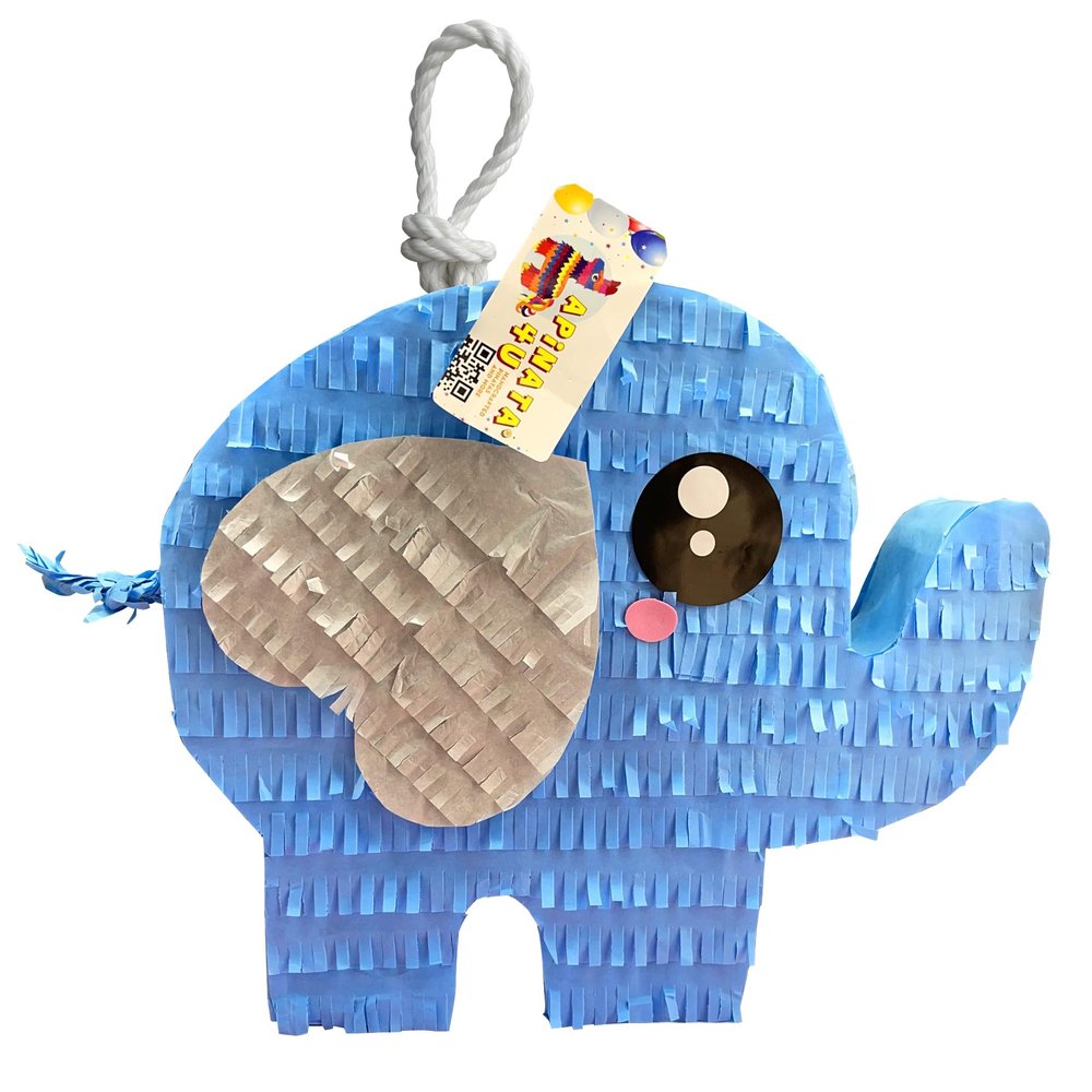 17" Tall Blue Baby Elephant Pinata Great For Baby Shower First Birthday 1st Bday It's A Boy Baby Shower